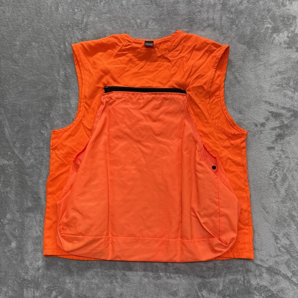Vintage Walls Orange Hunting Shooting Vest Size L Made In USA - Picture 8 of 11